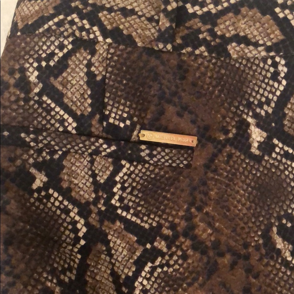 Michael Kors Python Print Mirand Pants Sz 6p - image 4